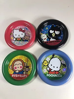 Sanrio Character Badtz Maru Hello Kitty Monkichi Pochacco Metal Coasters 1996 • $49.99