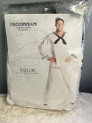 Adult White Nautical Marine Sailor Costume Deluxe Costume Underwraps Quality OS • $21.60