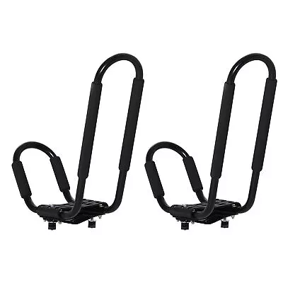 2 Pieces Kayak Roof Rack Universal Mount Cross Bar Carrier For Boat HOMCOM • £49.99