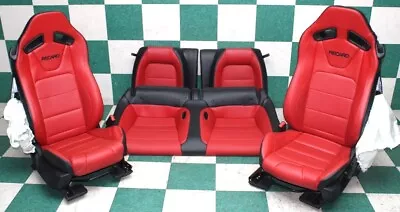 *-BAGS* 23' MUSTANG Coupe Recaro Red Leather Manual Buckets Backseat Seats Set • $2735.99