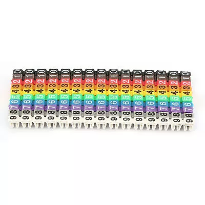 Digital Number Tube Wire Number Label Tube Cable Marker Colorful❀ • £7.34