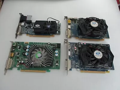 Lot Of 4 GPU Graphics Cards Sapphire POV HD6670 8600GTS Mixed • $10.97