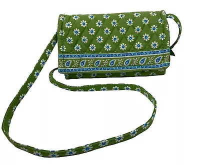 Vera Bradley Apple Green Crossbody Strap Wallet • $14.30