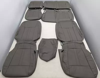 For Ford F150 Crew Cab XLT 2019-2020 Grey Interior Leather Seat Covers UA19 • $699