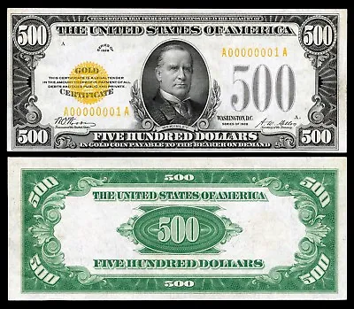 500 DOLLAR BILL GLOSSY POSTER PICTURE PHOTO Five Hundred Currency Money Usa 117 • $11.99