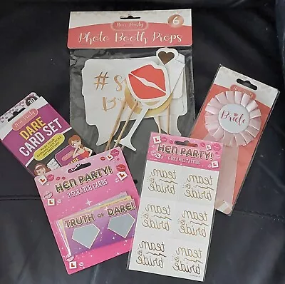 £5.99 • Buy Hen Party Bundle Bride/Wedding/Bride To Be/Favours/Games