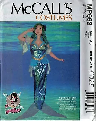 Misses Mermaid Costume By Yaya Han McCall's Pattern MP693 Sizes 6 - 14 Uncut  • $10.39