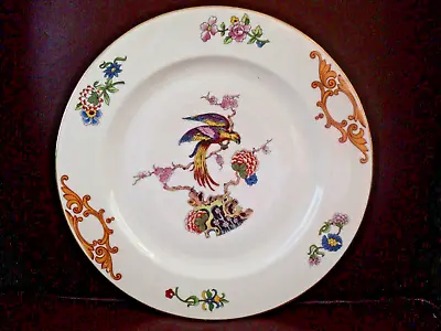 Vintage Czechoslovakia Epiag Bird On Branch Large Fine China Round Plate 10  • $15