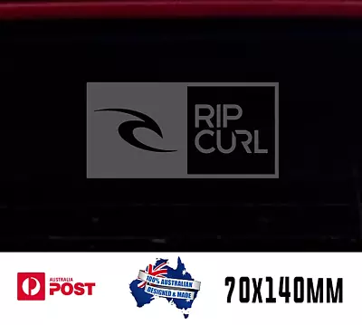 2x Ripcurl Surf Windscreen Windshield Decal Sticker 140mm BLACK • $10.50