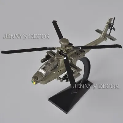 1:72 Scale Diecast Aircraft Model Toy AH-64 Helicopter Gunship Apache Replica • $11.90