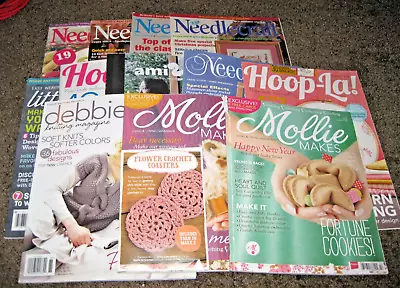 BIG LOT Weaving/Sewing Magazines Needlecraft/Little Looms/Hoop-La/Mollie Makes++ • $27.99