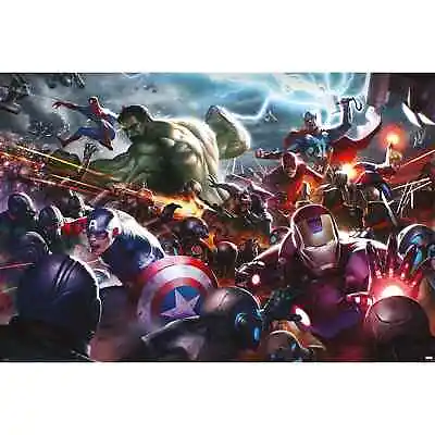(149) NEW Marvel Future Fight (Heroes Assault) MAXI WALL POSTER 61cm X 91.5cm • £7.25