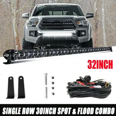 32  LED Light Bar W/Wiring For 2005-2018 Toyota Tacoma Front Grille Bumper PK 30 • $66.39