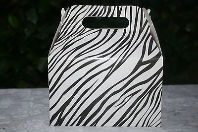 Polka Dots Minnie Mickey Ladybug Zebra Print Birthday Favor Goody Treat Boxes • $11.99