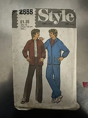 Vintage Style Sewing Clothes Pattern 2555 Men’s Jacket And Trousers Size 40 Inch • £6.95