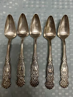 Antique Vintage Silver Plated Fruit Spoons Set Of (5) Rogers Pat #90-   L-Q-Q-K • $29.99