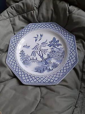 Royal Staffordshire Willow Pattern Ironstone 10 Inch Plate  J&G Meakin  • £5