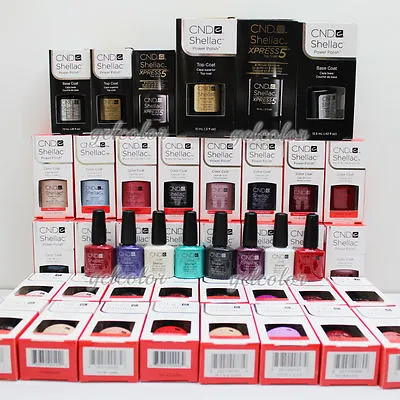 HOT SALE CND Shellac UV LED Gel Nail Polish Base Top Coat 7.3ml 0.25oz DISCOUNT • $9.95