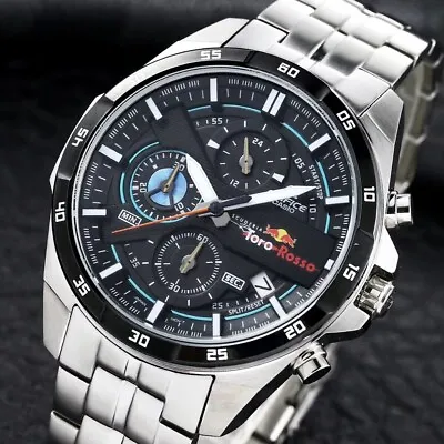 $84 • Buy Casio Edifice EFR-556TR-1A Red Bull Toro Rosso Chronograph Mens Watch