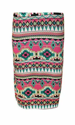 Women Midi Bodycon Pencil Office Plain Printed High Waist Tube Skirt Size 8-26 • £4.04