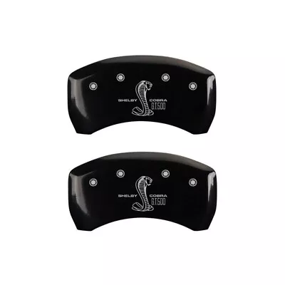 MGP Rear Caliper Covers-Gloss Black Ford Mustang Shelby; 10010RGT5BK • $185