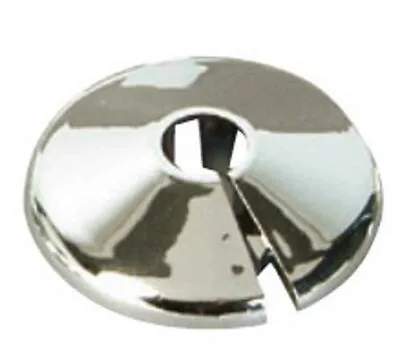 RADIATOR PIPE RINGS (6 Of) ROSE COLLAR LAMINATE COVER TIDY RING CHROME CP • £7.60