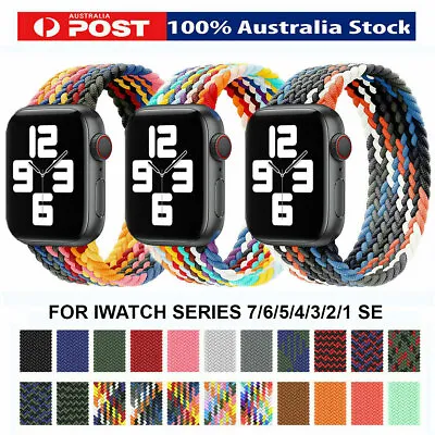$6.59 • Buy For Apple Watch Series SE 8 7 6 5 4 3 IWatch Band Nylon Strap 38 40 41 42 44 45