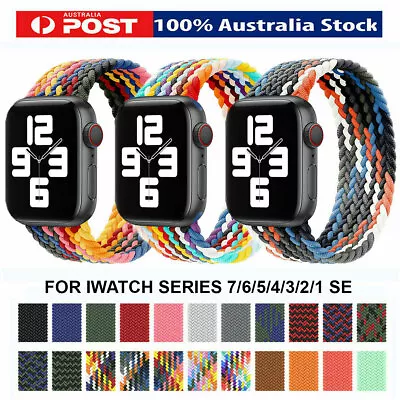 For Apple Watch Series SE 9 8 7 6 5 4  IWatch Band Nylon Strap 38 40 41 42 44 45 • $6.99