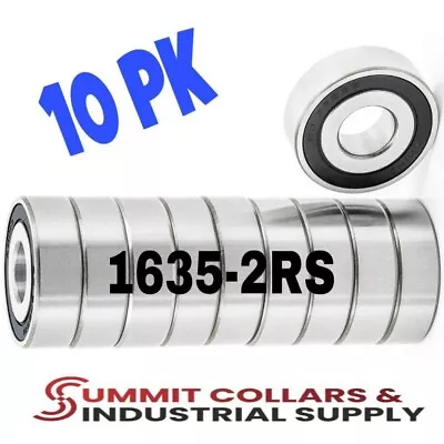 (10 Pcs) 1635-2rs Sealed Ball Bearing 3/4 Id X 1-3/4 Od X 1/2 Wide Free Shipping • $27.79