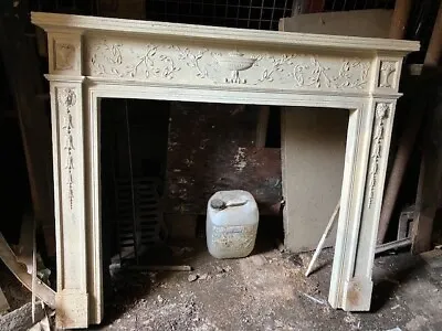 £15 • Buy Vintage White Fibreglass Fireplace Surround Victorian Style Ideal Dummy/prop 
