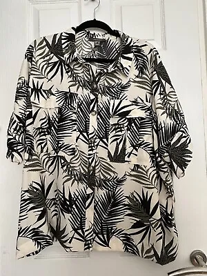 £4.99 • Buy Size 20 Primark Floral Tropical Print Shirt Blouse Summer Holiday Vintage Style