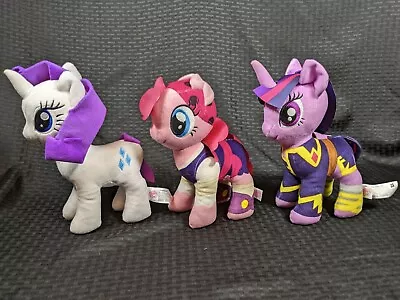 My Little Pony Movie Set Of 3 Twilight Sparkle Pinkie Pie Pirate Rarity 9” Plush • $19.99