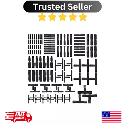 113 Pieces Vacuum Connector AssortmentAutomotive Vacuum Tubing Hose Nylon Kit • $12.37