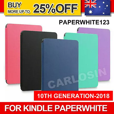 Flip Leather Folio Case Cover Magnetic For Amazon KINDLE Paperwhite 10th 2018 • $8.95