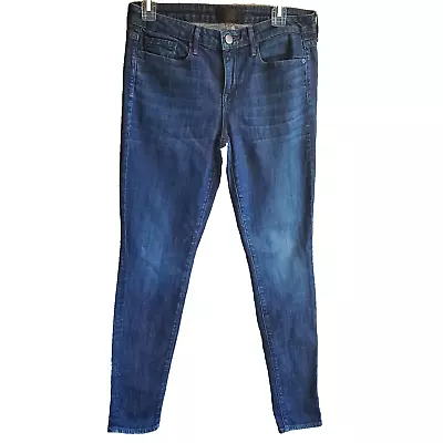 Vince Jeans Womens Dylan Skinny Ankle Medium Blue Mid Rise Denim 28 • $18.49