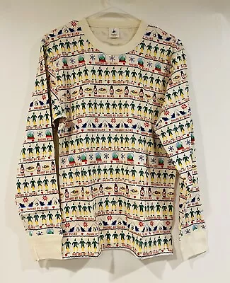 New Unisex Hanna Anderson Elf Fairisle Organic Cotton Long John Pajama Top M • $24.99