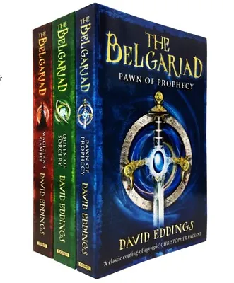 The Belgariad 3 Books Collection Set By David Eddings (Pawn Of Prophecy Queen O • £9.68