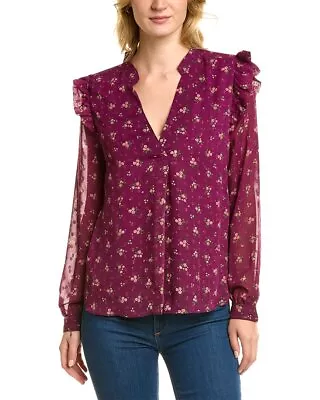 Anna Kay Clip Dot Blouse Women's Purple S • $67.99