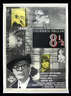 8 1/2 ✯ EIGHT AND A HALF ✯ CineMasterpieces MOVIE POSTER FEDERICO FELLINI 1963 • $8995