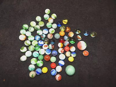 78 Vintage Collectible Marbles - Very Nice Lot • $1.99