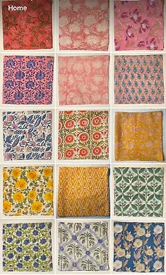 BOHO Bandanna/Scarf 100%cotton Gorgeous Block Print Patterns 20 X20  • $10.99