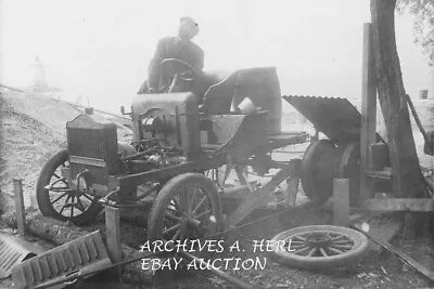 Maxwell 1909 Car Behind Factory Photo Automobile Photo Photograph • $9.95