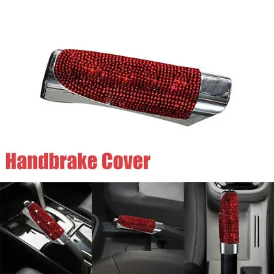 $7.68 • Buy 1x Red Car Interior Handle Hand Brake Bling Sleeve Cover Accessories Universal  