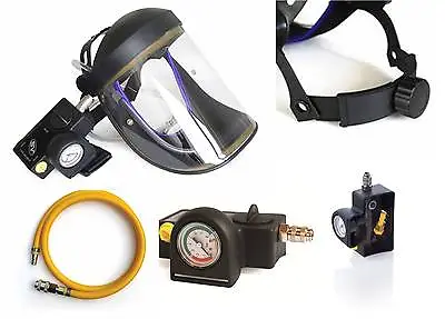 £172.25 • Buy CRUSADER Lite Type-R, AIR FED VISOR, Airfed Paint Spray,with Ratchet Head-band