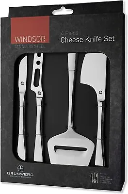 Grunwerg Windsor Stainless Steel Cheese Knife Set 4 Piece  • £18.95