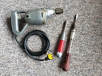 Vintage Electric And Push Drills  • $89