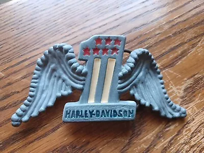 Vintage Harley-Davidson Winged #1 Belt Buckle   • $25