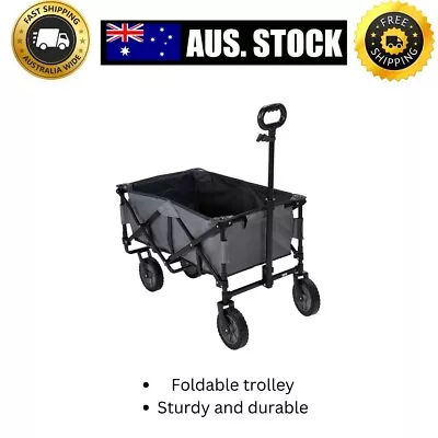 Folding Wagon Beach Trolley Outdoor Garden Cart Sports Picnic Camping Foldable • $75.99