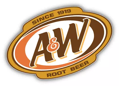 A&W Root Beer Logo Car Bumper Sticker Decal - 9'' 12'' Or 14'' • £11.57