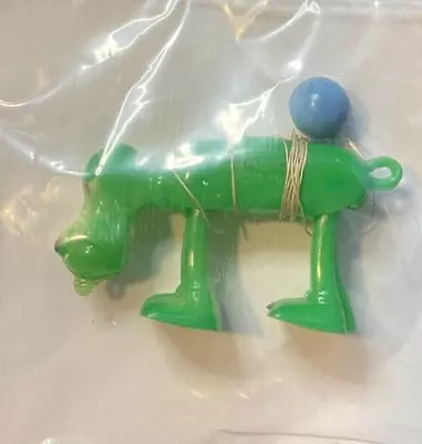 Vintage SPACE Walking Dog RAMP WALKER Green Dog Walking Toy • $3.99